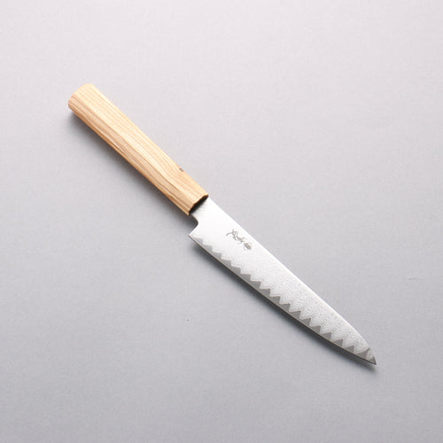 Kanjyo VG10 Damascus Petty-Utility 150mm Olive tree Handle - Japannywholesale