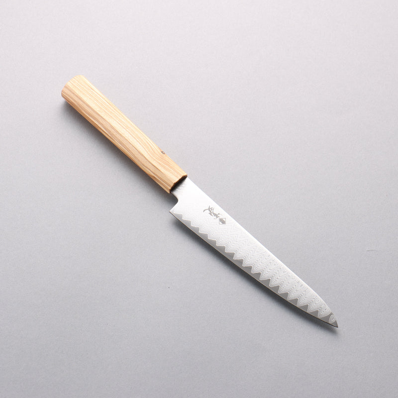 Kanjyo VG10 Damascus Petty-Utility 150mm Olive tree Handle - Japannywholesale