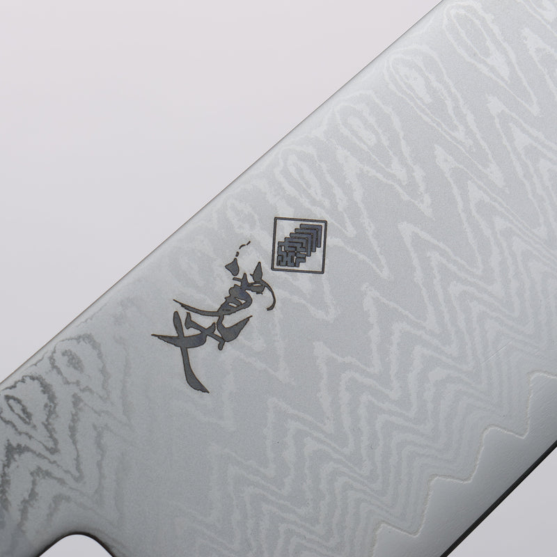 Kanjyo VG10 Damascus Santoku 180mm Olive tree Handle - Japannywholesale