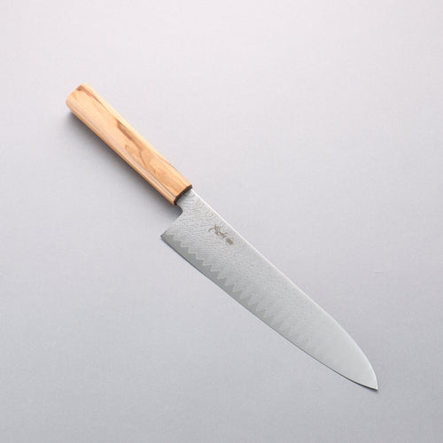 Kanjyo VG10 Damascus Gyuto 210mm Olive tree Handle - Japannywholesale