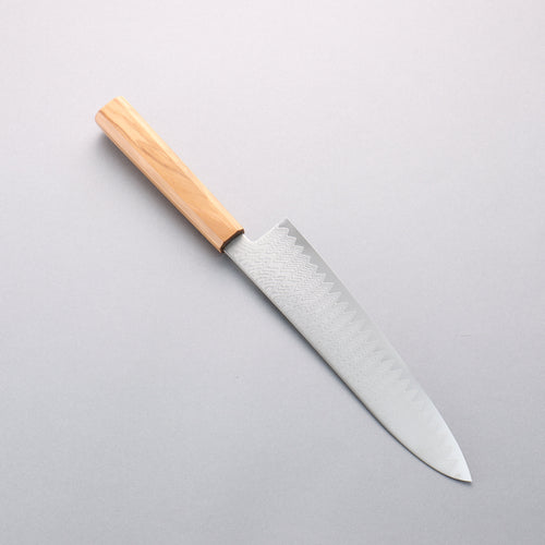 Kanjyo VG10 Damascus Gyuto 210mm Olive tree Handle - Japannywholesale