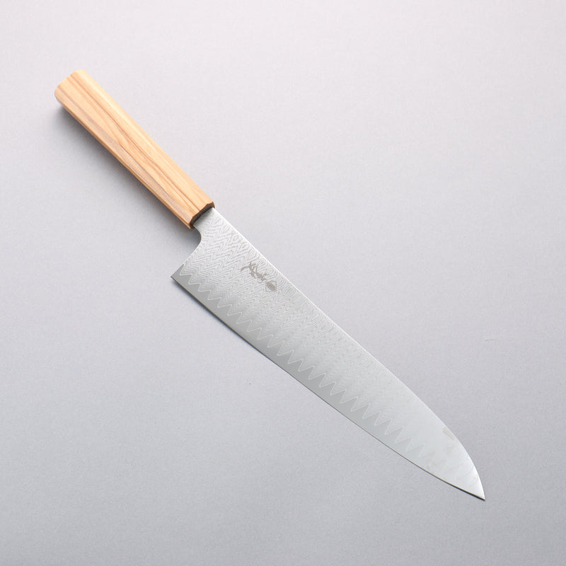 Kanjyo VG10 Damascus Gyuto 240mm Olive tree Handle - Japannywholesale