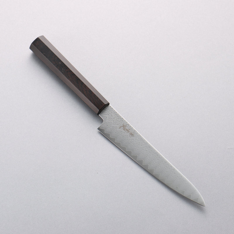 Kanjyo VG10 Damascus Petty-Utility 150mm Ebony Wood Handle - Japannywholesale