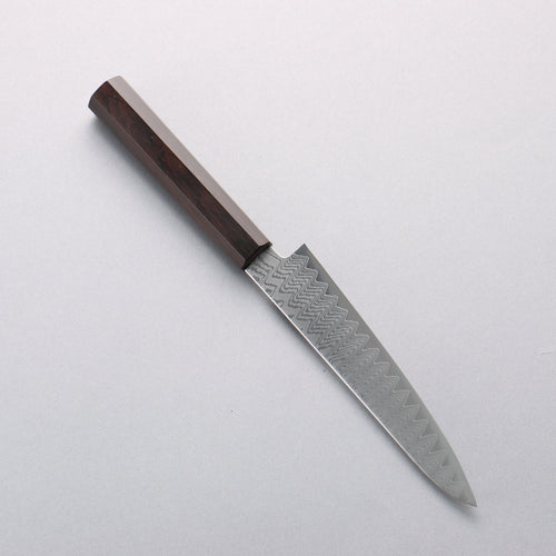 Kanjyo VG10 Damascus Petty-Utility 150mm Ebony Wood Handle - Japannywholesale