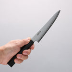 Kanjyo VG10 Damascus Petty-Utility 150mm Ebony Wood Handle - Japannywholesale