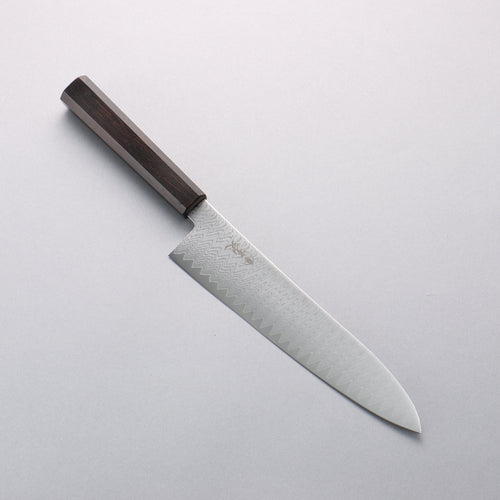 Kanjyo VG10 Damascus Gyuto 210mm Ebony Wood Handle - Japannywholesale