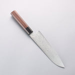 Seisuke AUS10 Damascus Santoku 180mm Shitan Handle - Japannywholesale