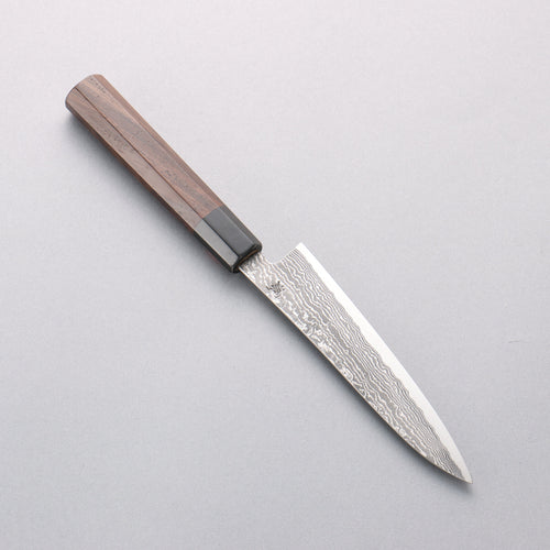Shigeki Tanaka Harukaze SG2 Damascus Petty-Utility 135mm Walnut Handle - Japannywholesale