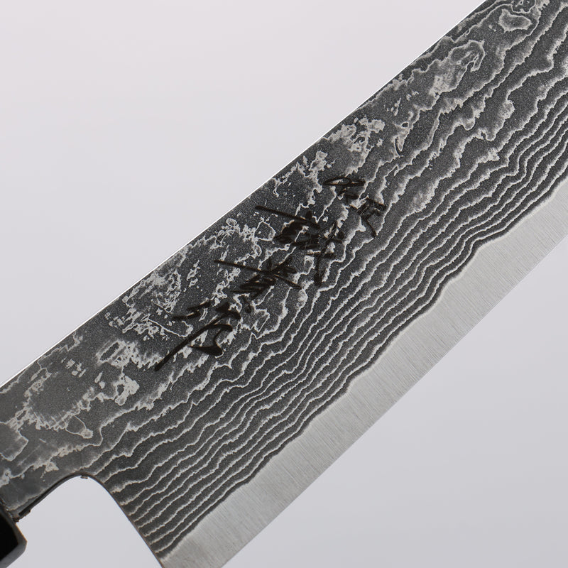 Shigeki Tanaka Harukaze SG2 Damascus Petty-Utility 135mm Walnut Handle - Japannywholesale