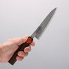 Shigeki Tanaka Harukaze SG2 Damascus Petty-Utility 135mm Walnut Handle - Japannywholesale