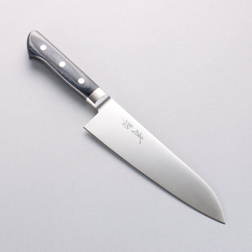 Seisuke Seiten Molybdenum Santoku 180mm Navy blue Pakka wood Handle with Sheath - Japannywholesale