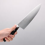 Seisuke Saiun VG10 Damascus Gyuto 230mm Black Micarta Handle - Japannywholesale