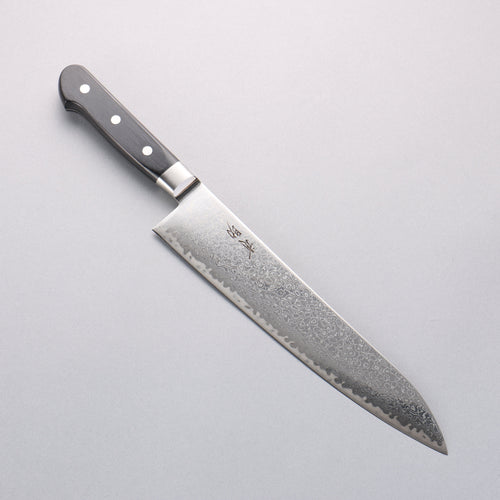 Seisuke Kagami2 AUS10 Mirrored Finish Damascus Gyuto 240mm Black Pakka wood Handle - Japannywholesale