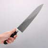 Seisuke Kagami2 AUS10 Mirrored Finish Damascus Gyuto 240mm Black Pakka wood Handle - Japannywholesale