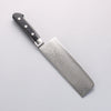 Seisuke VG10 33 Layer Mirrored Finish Damascus Nakiri 165mm Black Pakka wood Handle - Japannywholesale