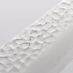 Seisuke Aotsuchi AUS10 Hammered Kiritsuke Santoku 195mm Navy blue Pakka wood Handle - Japannywholesale