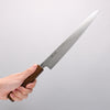 Seisuke Nami AUS10 Mirrored Finish Damascus Sujihiki 240mm Oak Handle - Japannywholesale