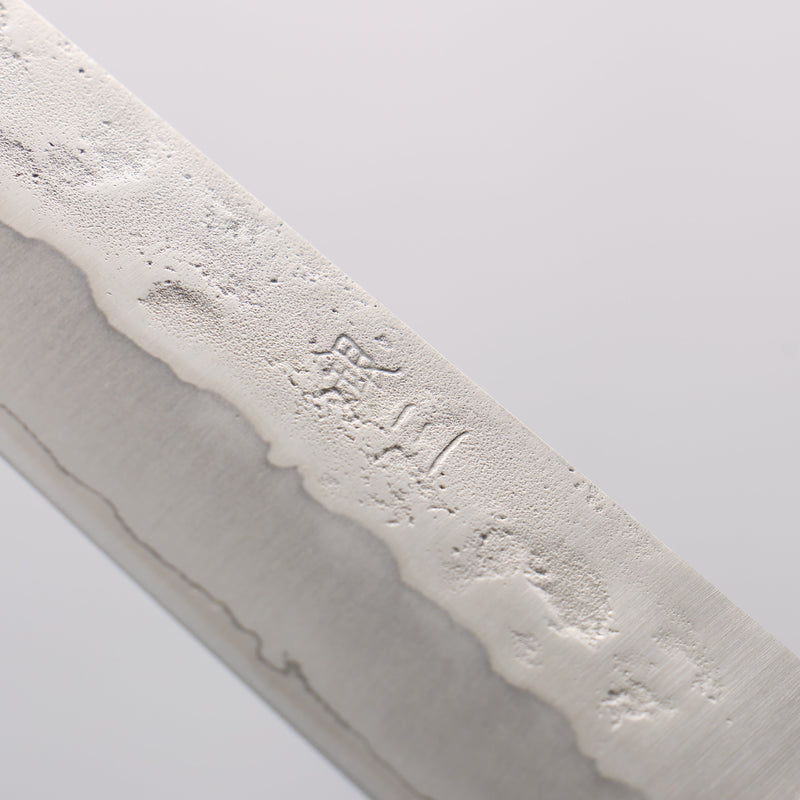 Seisuke Silver Steel No.3 Nashiji Sujihiki 240mm Brown Pakka wood Handle - Japannywholesale