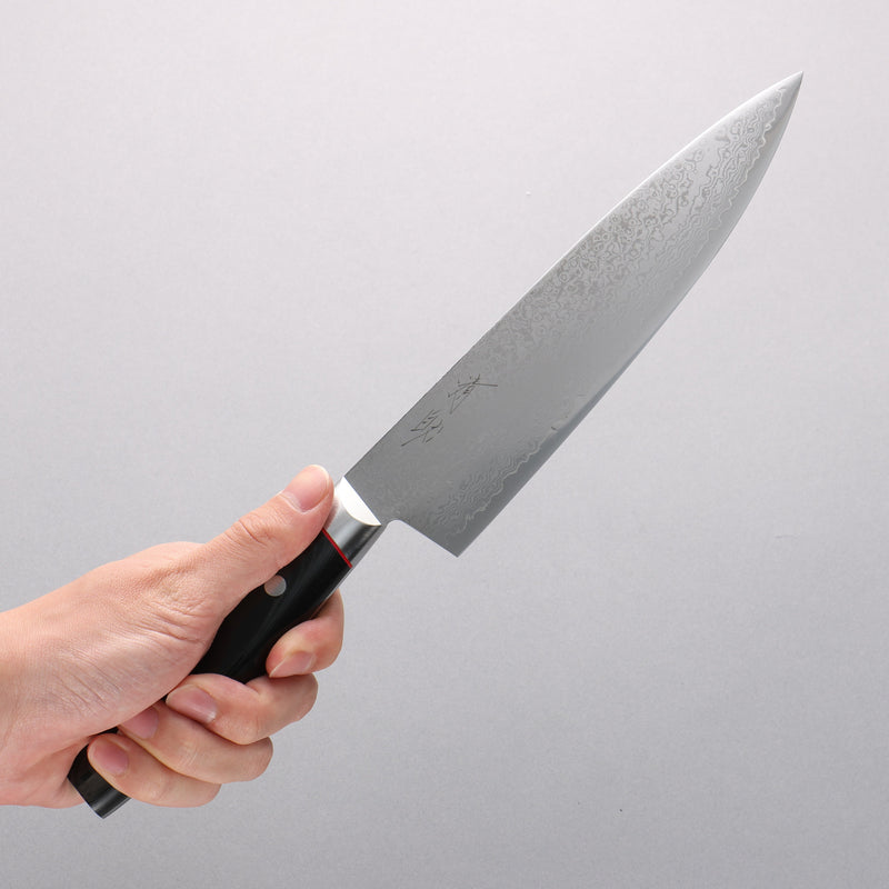 Seisuke Saiun VG10 Damascus Gyuto 200mm Black Micarta Handle - Japannywholesale