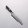 Kunihira Kokuryu VG10 Hammered Damascus Santoku 170mm Black Pakka wood Handle - Japannywholesale