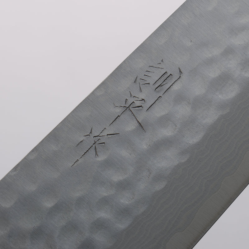 Kunihira Kokuryu VG10 Hammered Damascus Santoku 170mm Black Pakka wood Handle - Japannywholesale