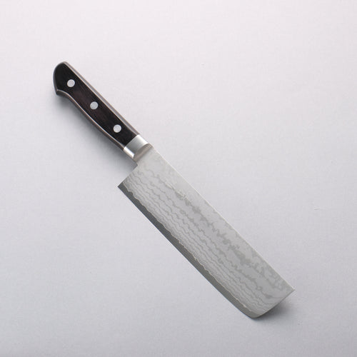 Seisuke VG10 Damascus Nakiri 165mm Black Pakka wood Handle - Japannywholesale