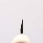 Sakai Takayuki Blue Steel No.2 Black Finished Vertical Stripes Ajikiri 90mm Magnolia (Ferrule: Black Plastic) Handle - Japannywholesale
