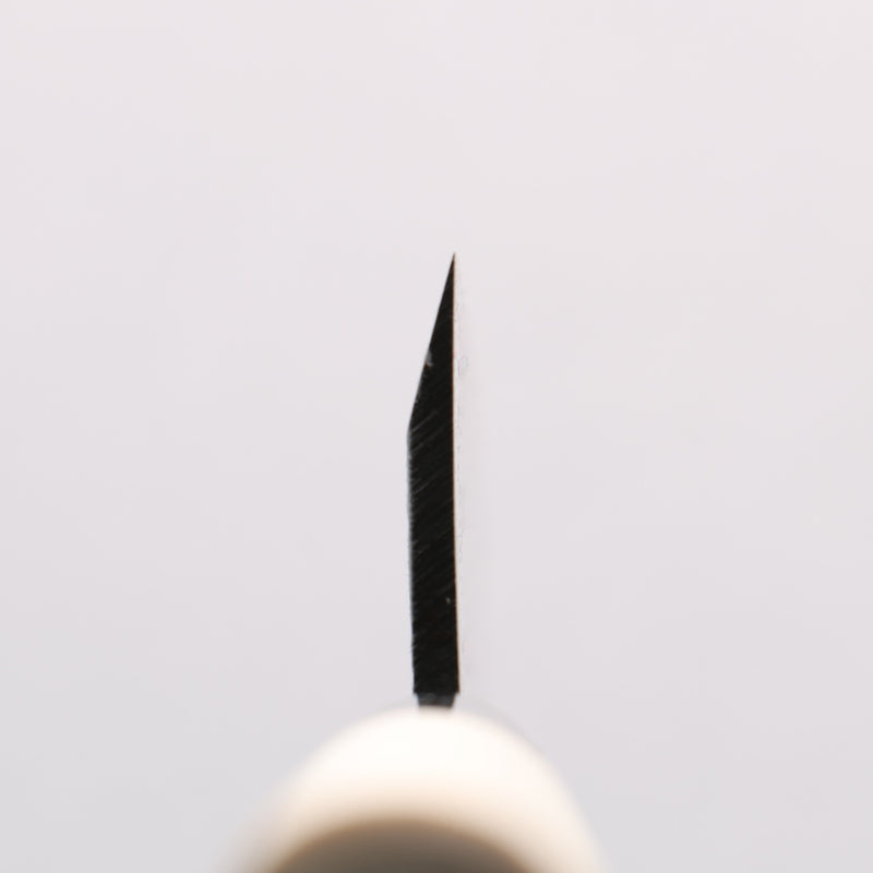 Sakai Takayuki Blue Steel No.2 Black Finished Vertical Stripes Ajikiri 120mm Magnolia (Ferrule: Black Plastic) Handle - Japannywholesale