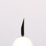 Sakai Takayuki Blue Steel No.2 Black Finished Vertical Stripes Multi Purpose 135mm Magnolia (Ferrule: Black Plastic) Handle - Japannywholesale