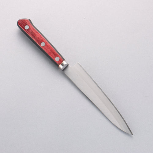Seisuke Blue Super Migaki Finished Petty-Utility 145mm Red and Black Pakka wood Handle - Japannywholesale