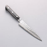 Seisuke VG10 17 Layer Damascus Petty-Utility 135mm Black Pakka wood Handle with Sheath - Japannywholesale