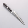 Seisuke VG10 17 Layer Damascus Petty-Utility 135mm Black Pakka wood Handle with Sheath - Japannywholesale