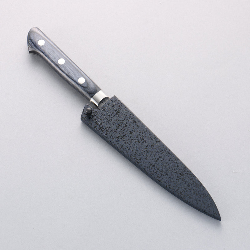 Seisuke Seiun VG10 33 Layer Damascus Petty-Utility 135mm Navy blue Pakka wood Handle with Sheath - Japannywholesale