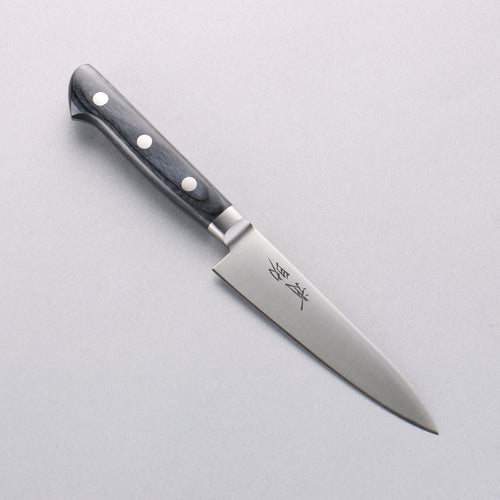 Seisuke Seiten Molybdenum Petty-Utility 120mm Navy blue Pakka wood Handle with Sheath - Japannywholesale