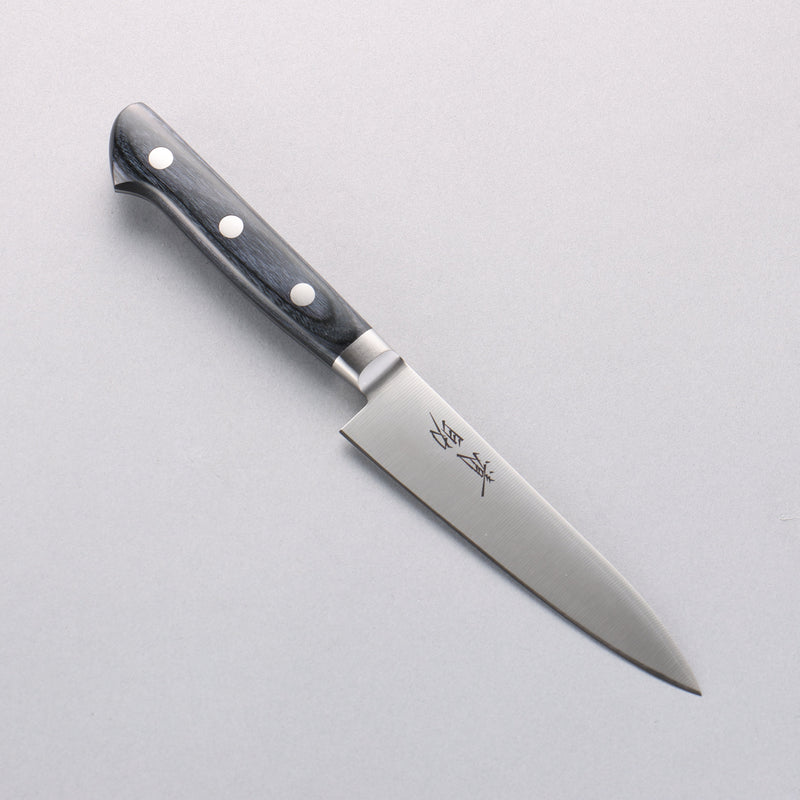 Seisuke Seiten Molybdenum Petty-Utility 120mm Navy blue Pakka wood Handle with Sheath - Japannywholesale