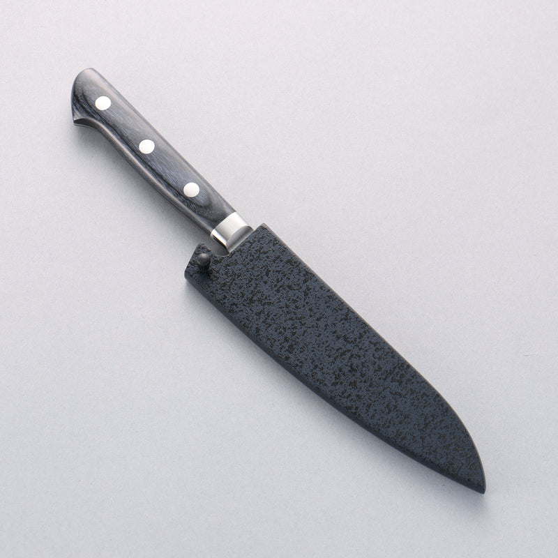 Seisuke Seiten Molybdenum Petty-Utility 120mm Navy blue Pakka wood Handle with Sheath - Japannywholesale