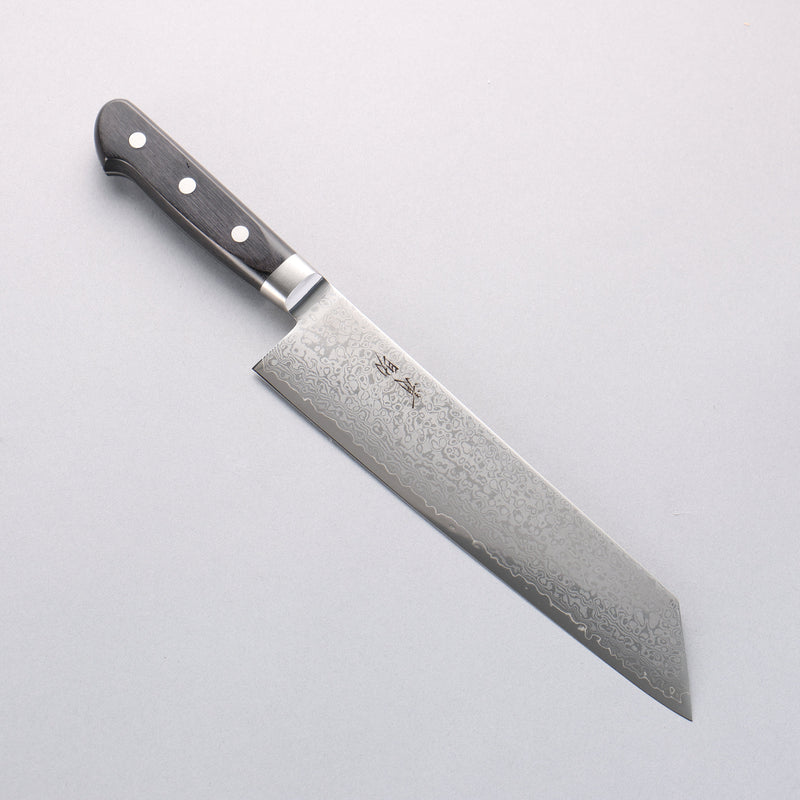 Seisuke VG10 33 Layer Mirrored Finish Damascus Kiritsuke Gyuto 210mm Black Pakka wood Handle - Japannywholesale