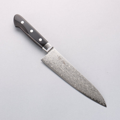 Seisuke AUS10 45 Layer Damascus Gyuto 180mm Black Pakka wood Handle - Japannywholesale