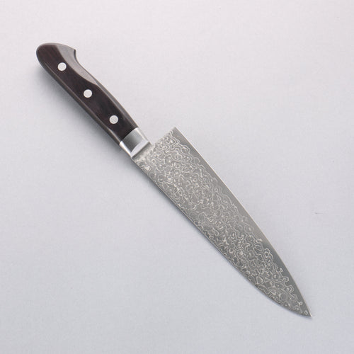 Seisuke AUS10 45 Layer Damascus Gyuto 180mm Black Pakka wood Handle - Japannywholesale