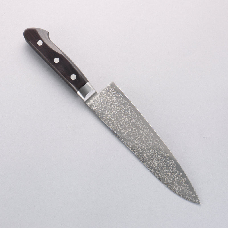 Seisuke AUS10 45 Layer Damascus Gyuto 180mm Black Pakka wood Handle - Japannywholesale