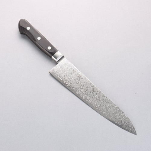 Seisuke AUS10 45 Layer Damascus Gyuto 210mm Black Pakka wood Handle - Japannywholesale