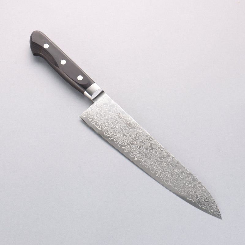Seisuke AUS10 45 Layer Damascus Gyuto 210mm Black Pakka wood Handle - Japannywholesale
