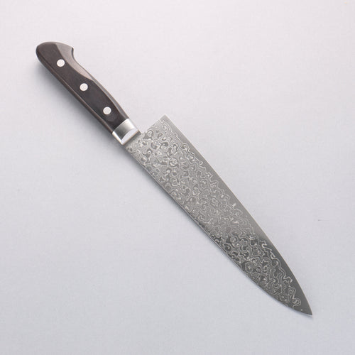 Seisuke AUS10 45 Layer Damascus Gyuto 210mm Black Pakka wood Handle - Japannywholesale
