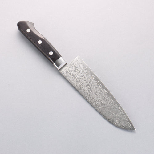 Seisuke AUS10 45 Layer Damascus Santoku 165mm Black Pakka wood Handle - Japannywholesale