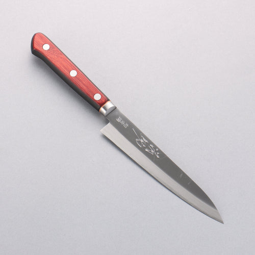 Seisuke Blue Super Petty-Utility 145mm Red Pakka wood Handle - Japannywholesale