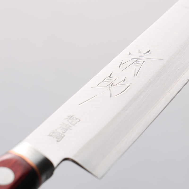 Seisuke Blue Super Petty-Utility 145mm Red Pakka wood Handle - Japannywholesale
