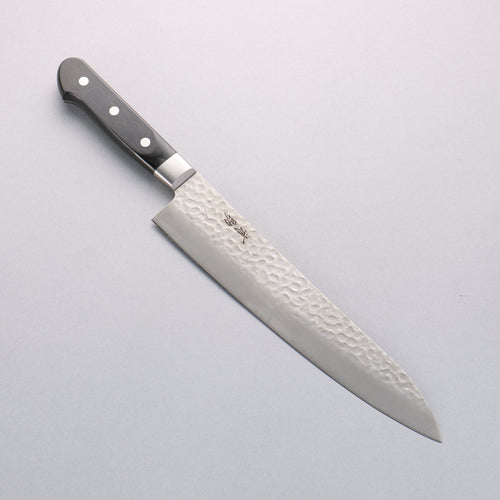 Seisuke AUS8 Hammered Gyuto 240mm Black Pakka wood Handle - Japannywholesale