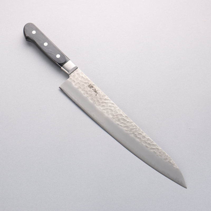 Seisuke AUS8 Hammered Gyuto 270mm Black Pakka wood Handle - Japannywholesale