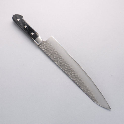 Seisuke AUS8 Hammered Gyuto 270mm Black Pakka wood Handle - Japannywholesale