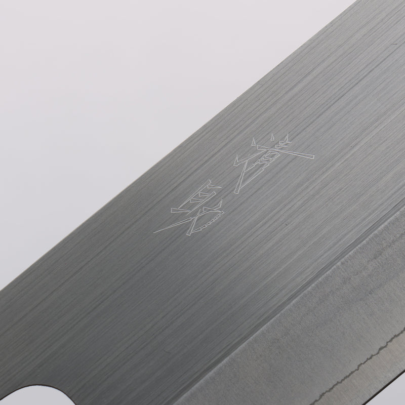 Seisuke SRS13 Vertically Brushed Nakiri 165mm Oak Handle - Japannywholesale